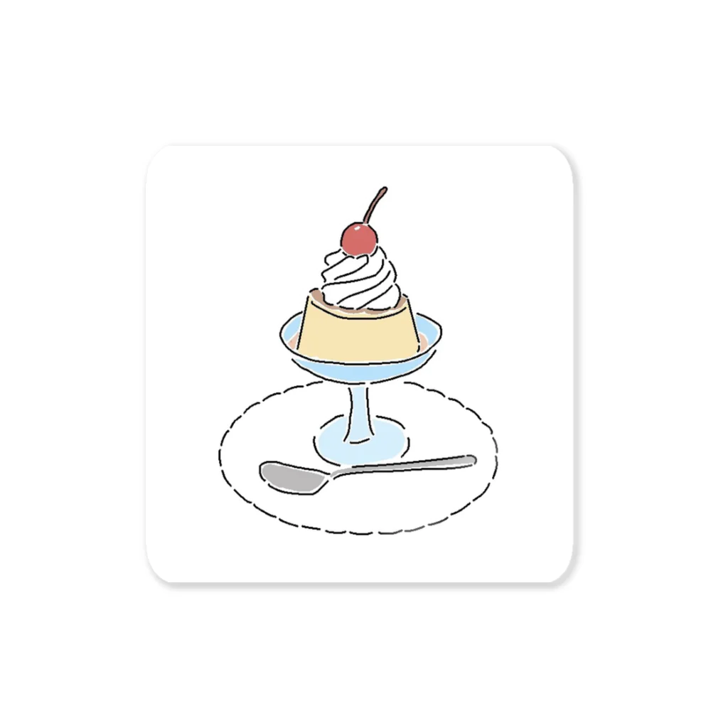 Barista_showのPudding à la mode Sticker ステッカー