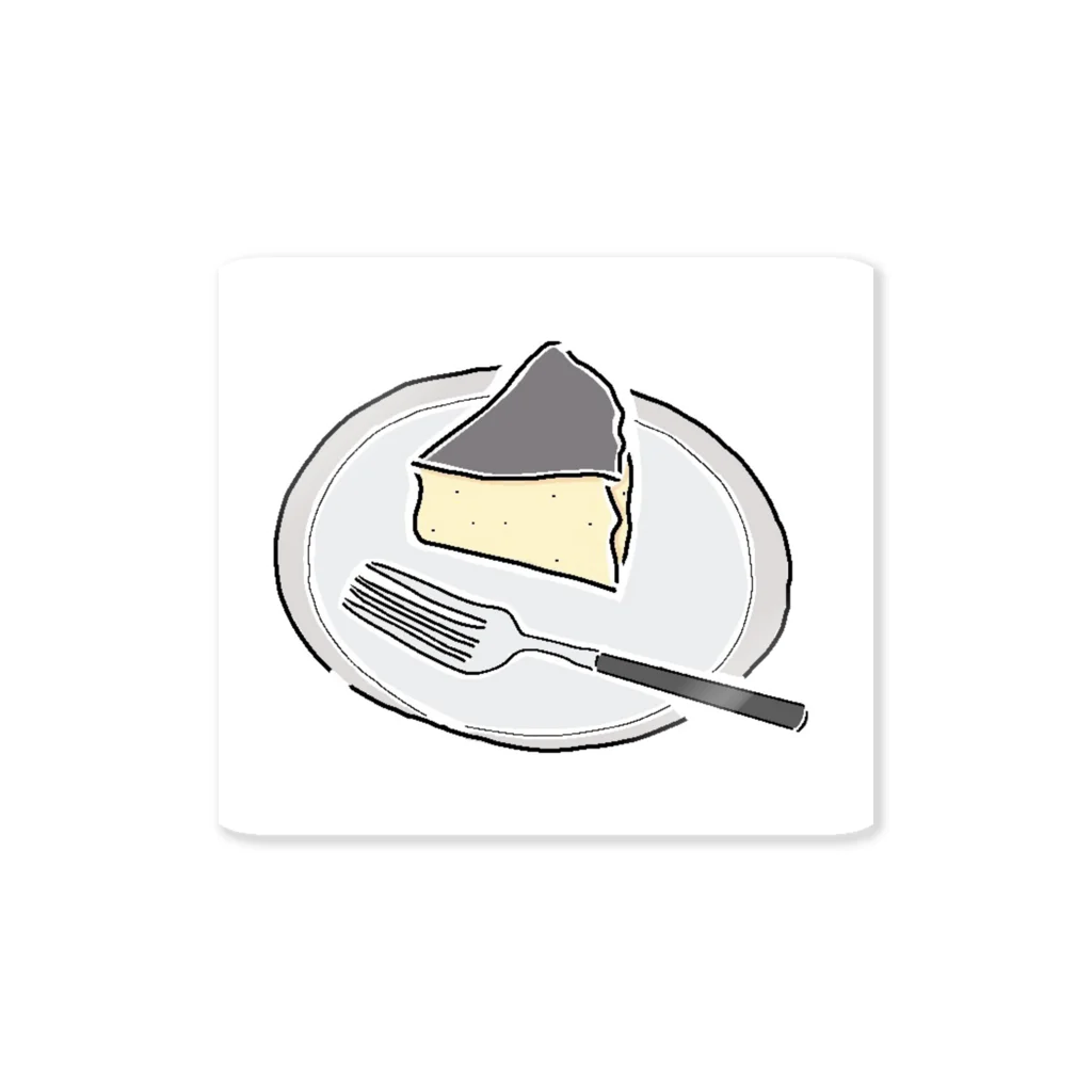 Barista_showのBasque Cheese Cake Sticker ステッカー