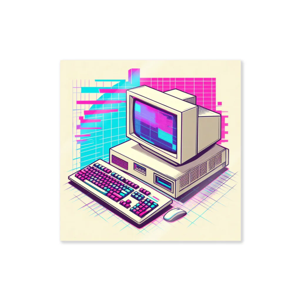 ワンダーワールド・ワンストップの懐かしい90年代のコンピューター③ Sticker
