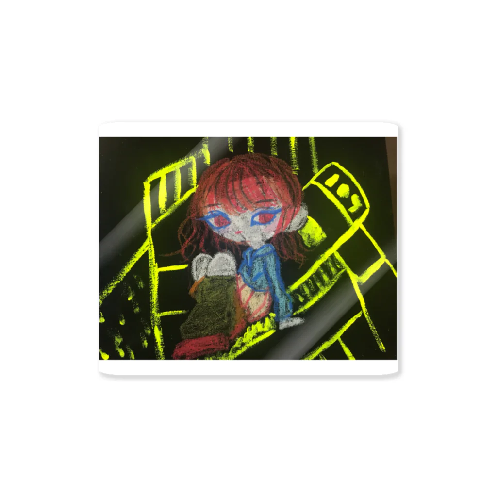 ぷかぷかおやすみの都会のJK Sticker