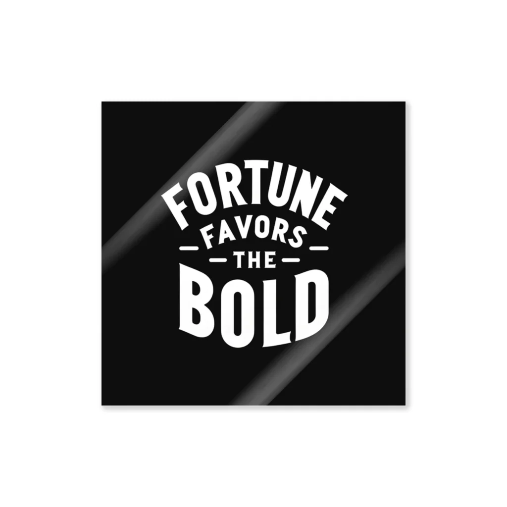 Nexa Official Shop のFortune Favors The Bold Sticker