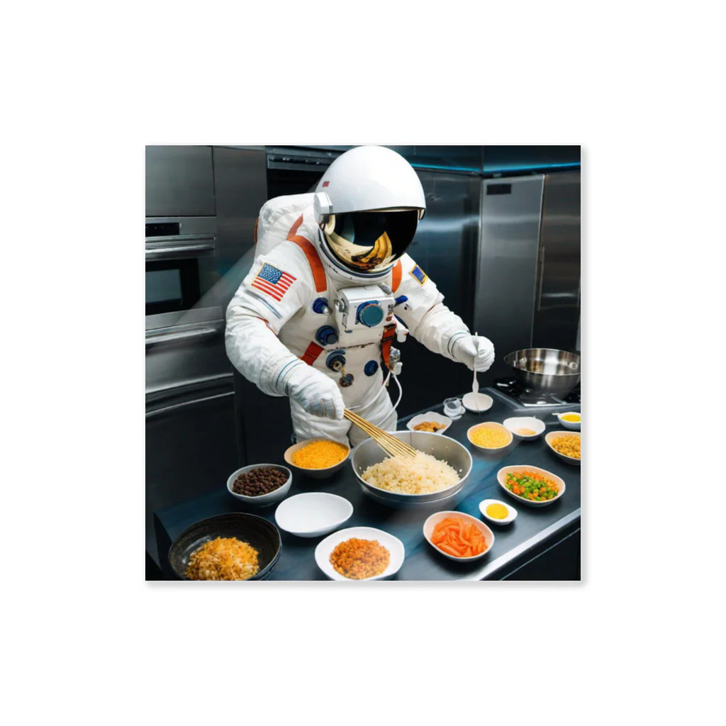 宇宙開発デザイン科のスペースクッキング炒飯編 Sticker