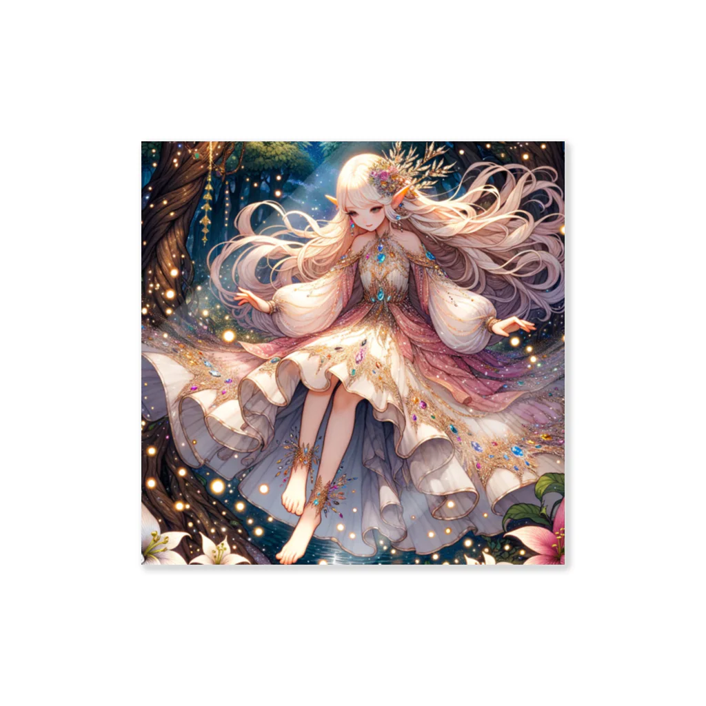 Sesilionの星の精霊の夜舞 Dance of the Star Spirit Sticker