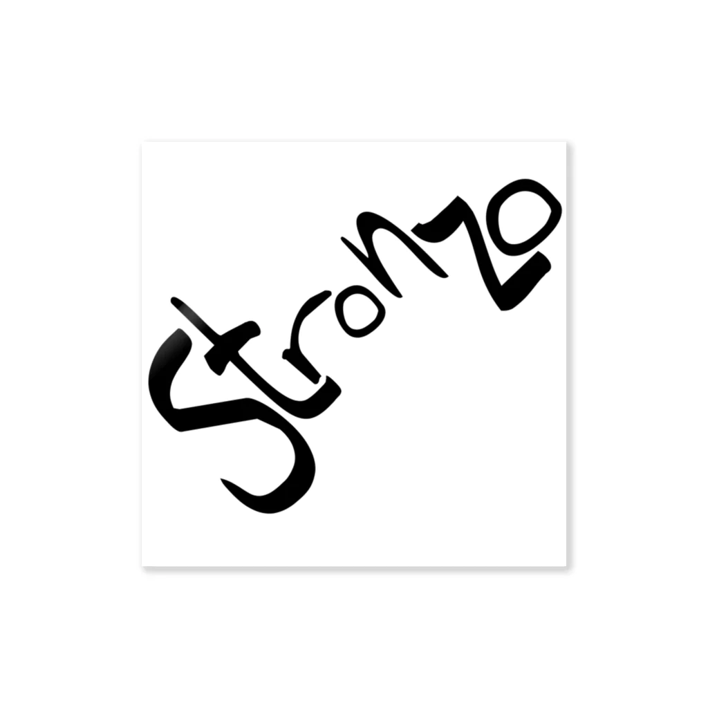 Stronzo(ストロンツォ)のStrozoロゴ Sticker