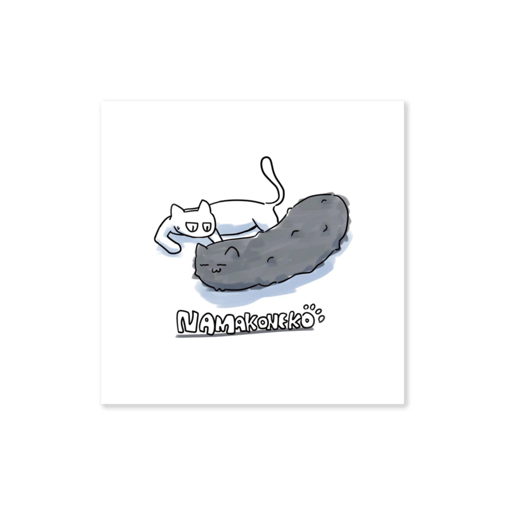 reibushaのなまこねこ（ねこ付き） Sticker