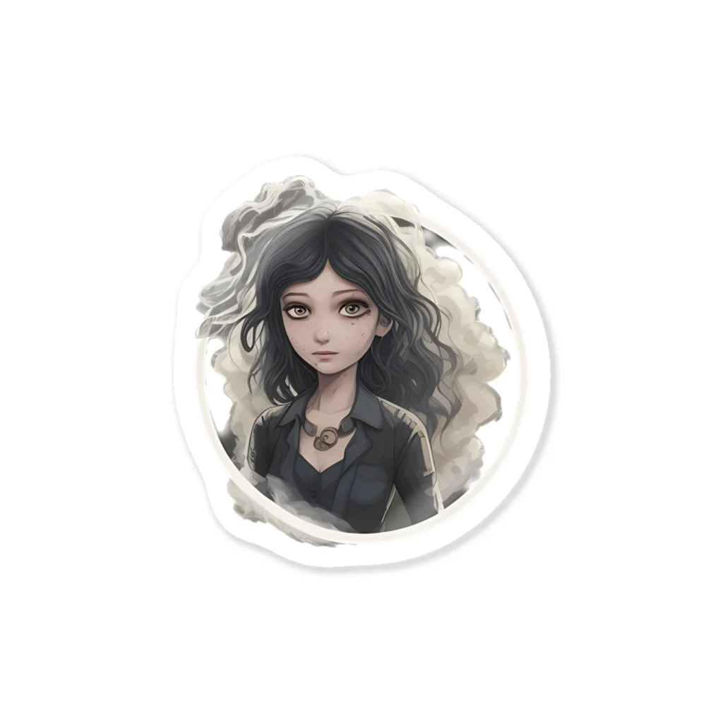 stickermarket★YukiのSmoke Girl-Yui Sticker