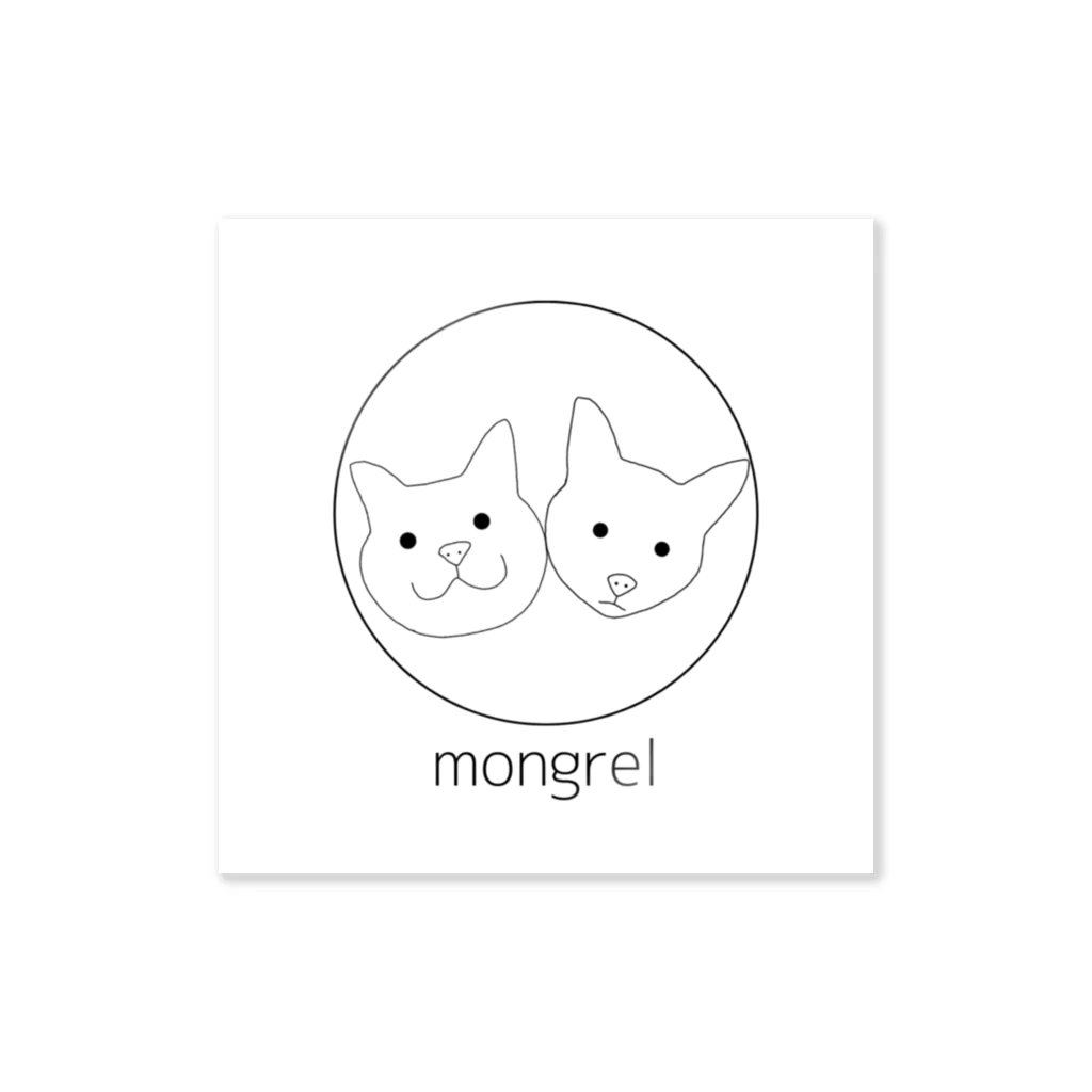 mongrel-モングレル-のmongrel cat Sticker