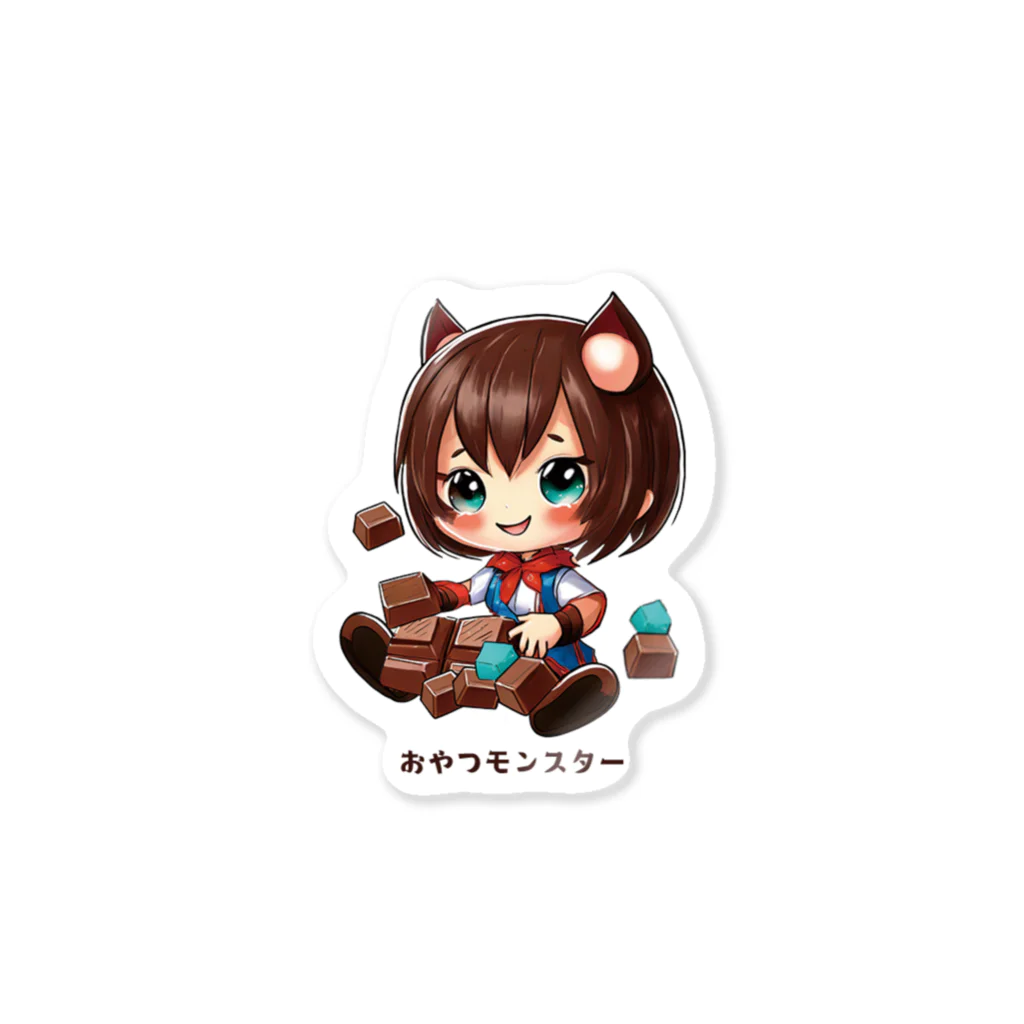 リス子のおみせのチョコレートモンスターboy Sticker