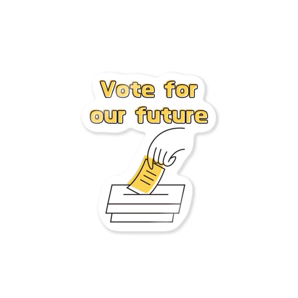GG Voice & ActionのVote for our future ステッカー