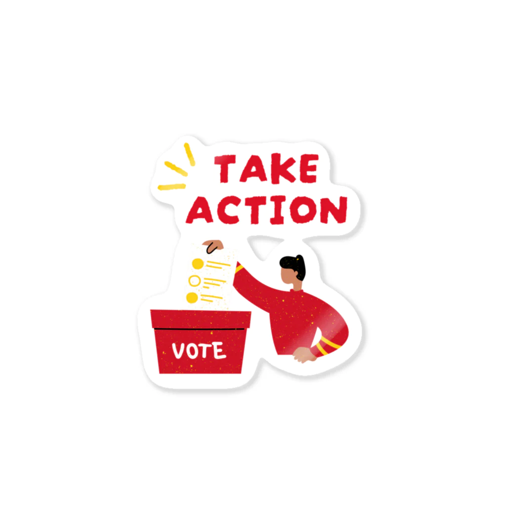 GG Voice & ActionのTake Action ステッカー