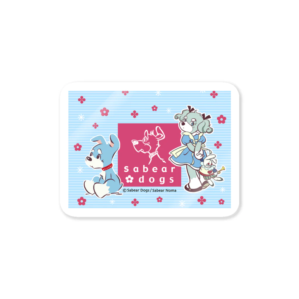 obosa_DENS/SABEAR_shop ＠SUZURIのsabeardogs_キービジュアル_グッズ Sticker