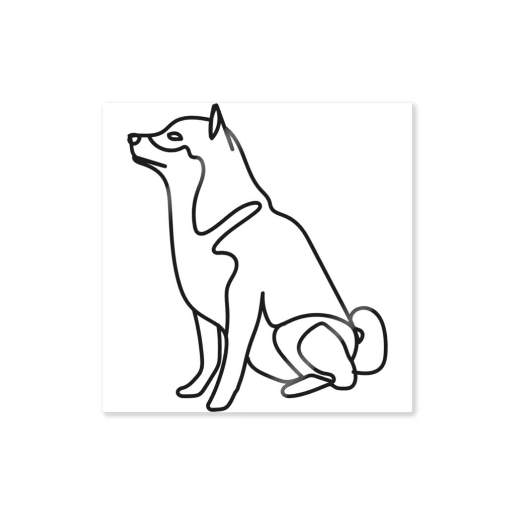 abiko328の柴犬トレジャーズ　ブラック Sticker