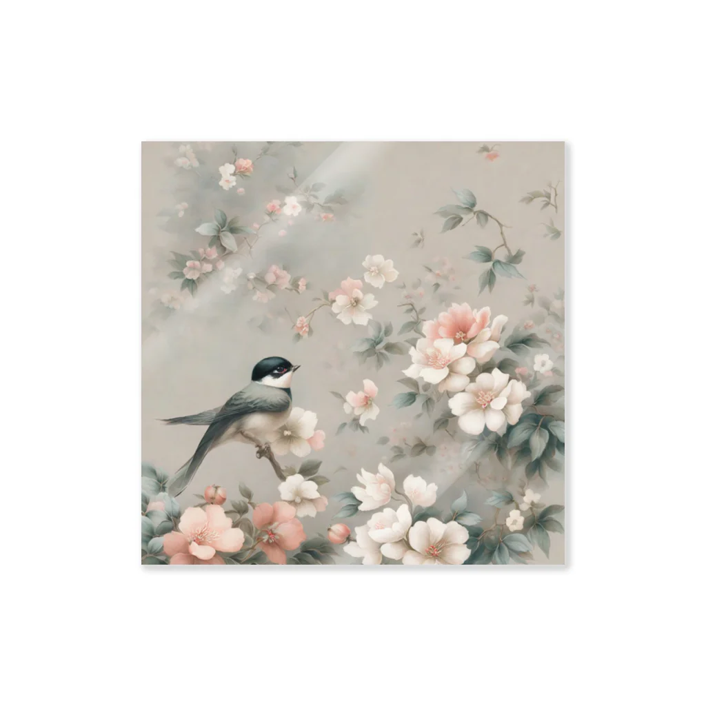 Flora-s_Gardenの花鳥 Sticker