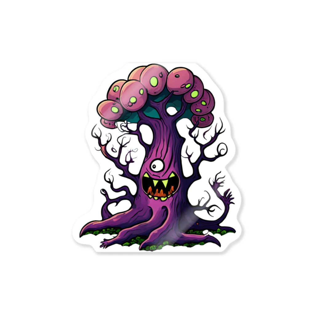 DUCKSTEPPERのHALLOWEEN TREE(A011) Sticker