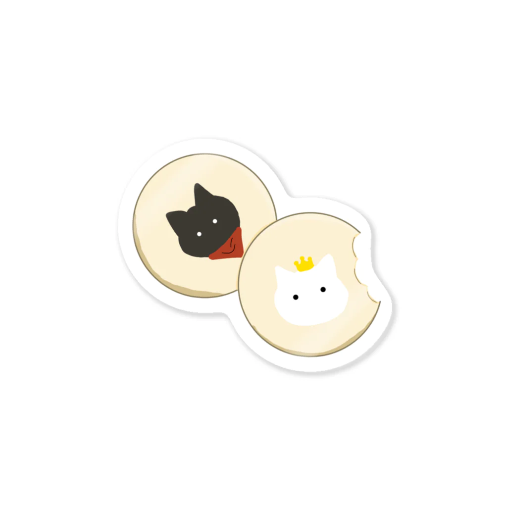 QuinnOliverのマーサー猫のクッキー Sticker