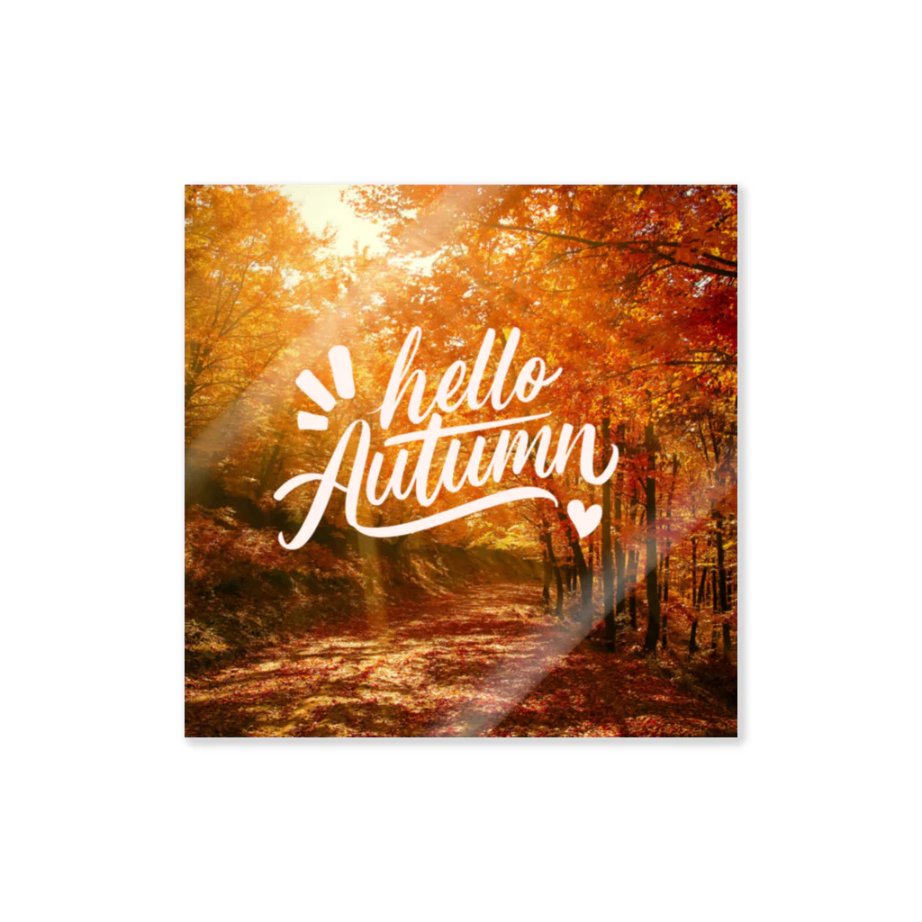 KSK SHOPのHELLO AUTUMN Sticker