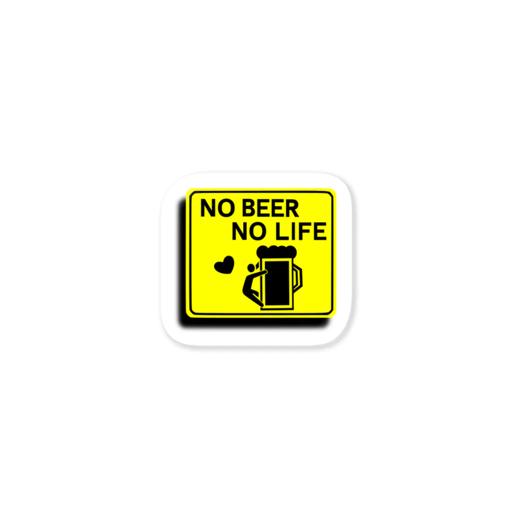 ようようよのNO BEER NO LIFE ステッカー