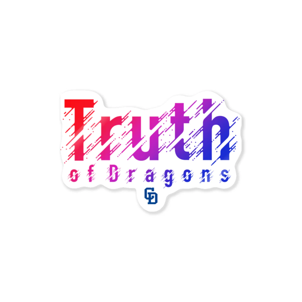 中日ドラゴンズ公式YouTubeチャンネル グッズショップの【値下げ】Truth of Dragons2022 ロゴグッズ Sticker