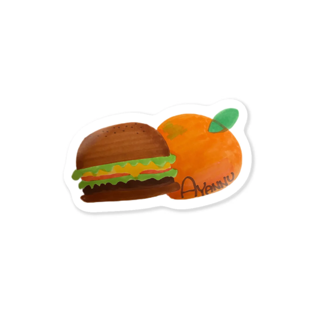 あやんぬ🍔🍊グッズのあやんぬ🍔🍊グッズ Sticker