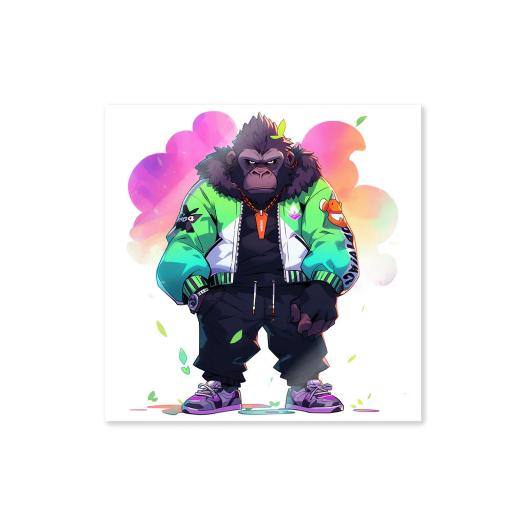 カズのストリートゴリラ (Street Gorilla) Sticker