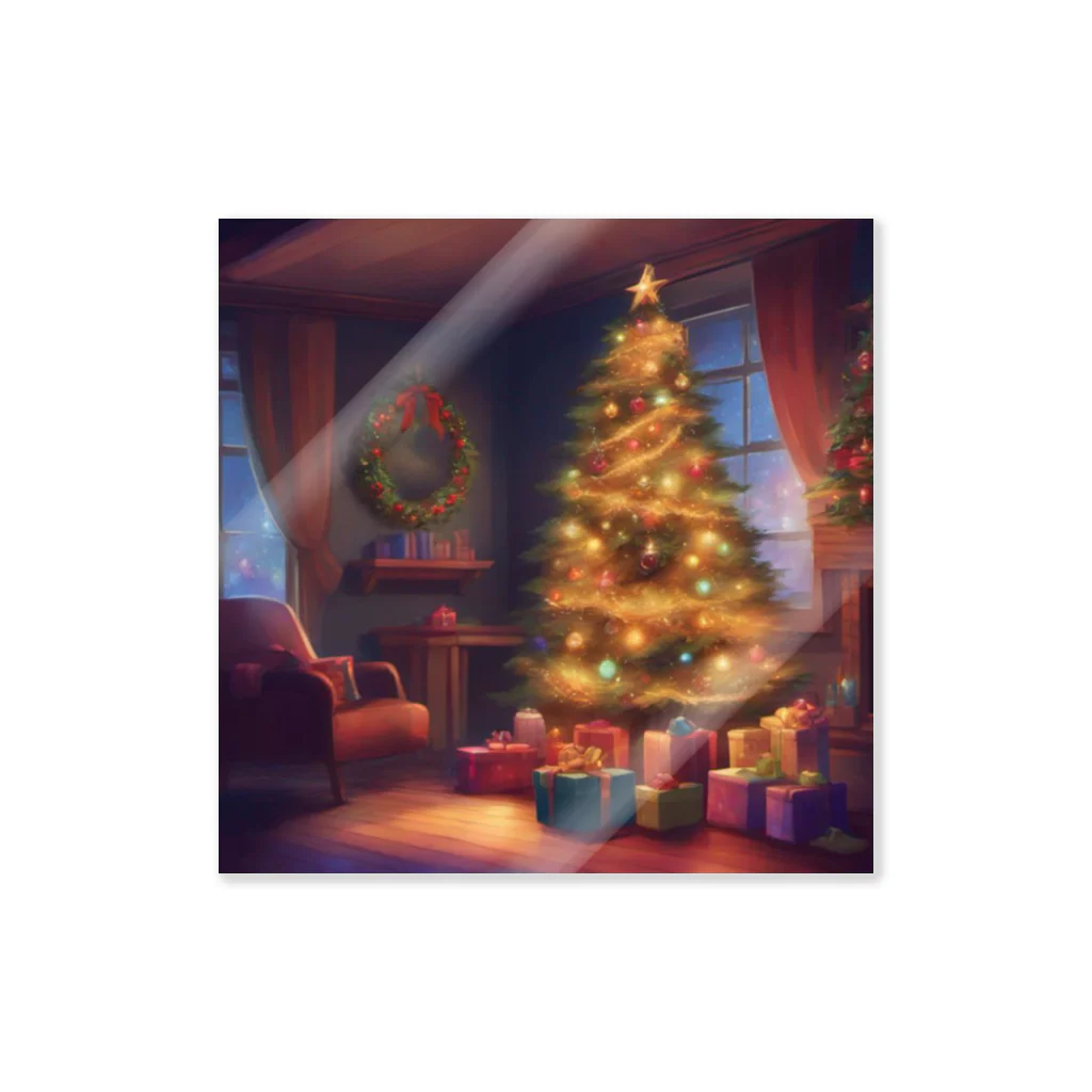 千裕アトリエ（いつもありがとう）のクリスマスツリー（Christmas Tree） Sticker