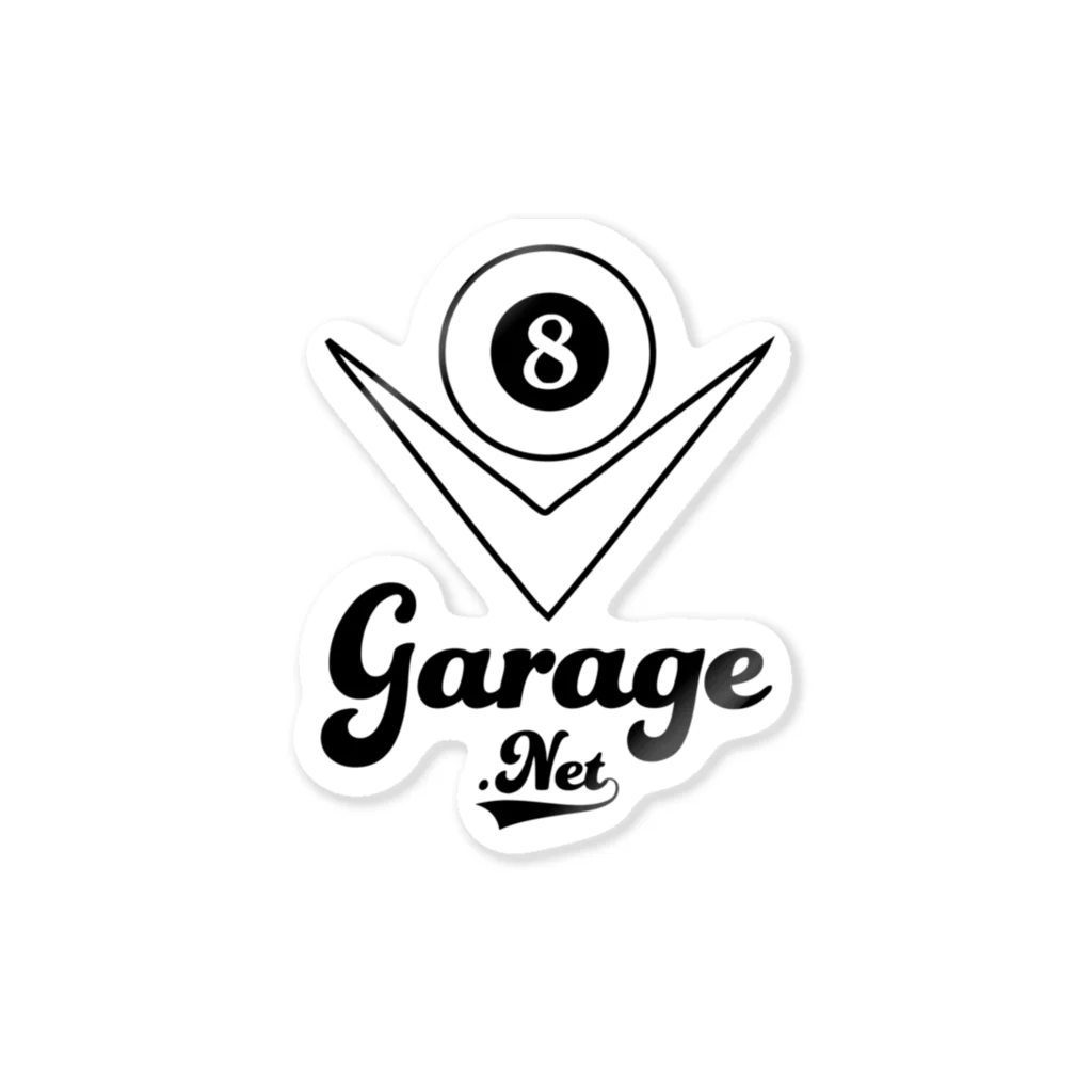 8garage SUZURI SHOPの8garage V8 ステッカー