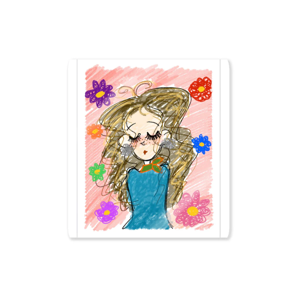 そばかす𝔾𝕀ℝ𝕃'𝕤のColor Girl🌼❤️💚🩵 Sticker