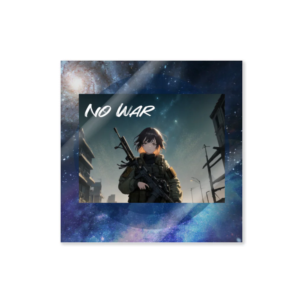 ジヨン☆ミツバチ戦士🐝のNO WAR Sticker