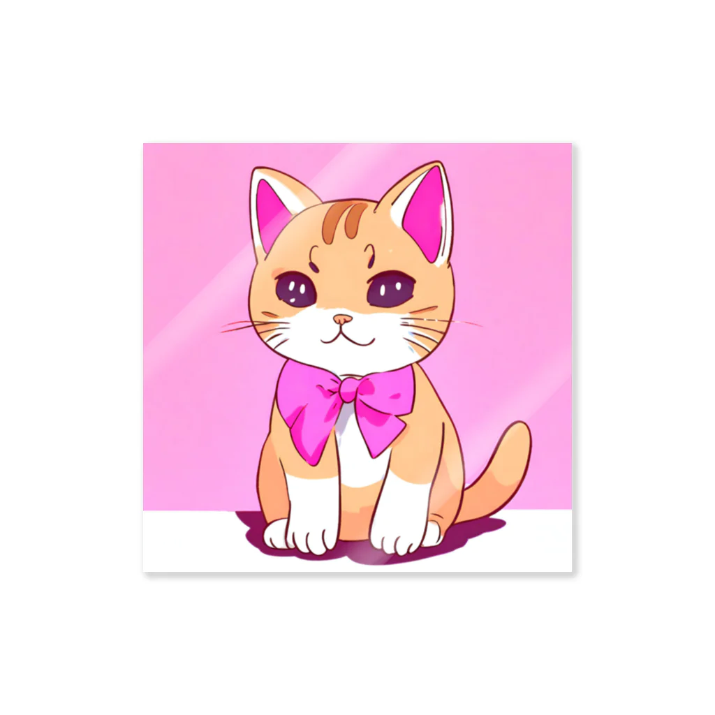 Officefaceのリボン猫ちゃん Sticker