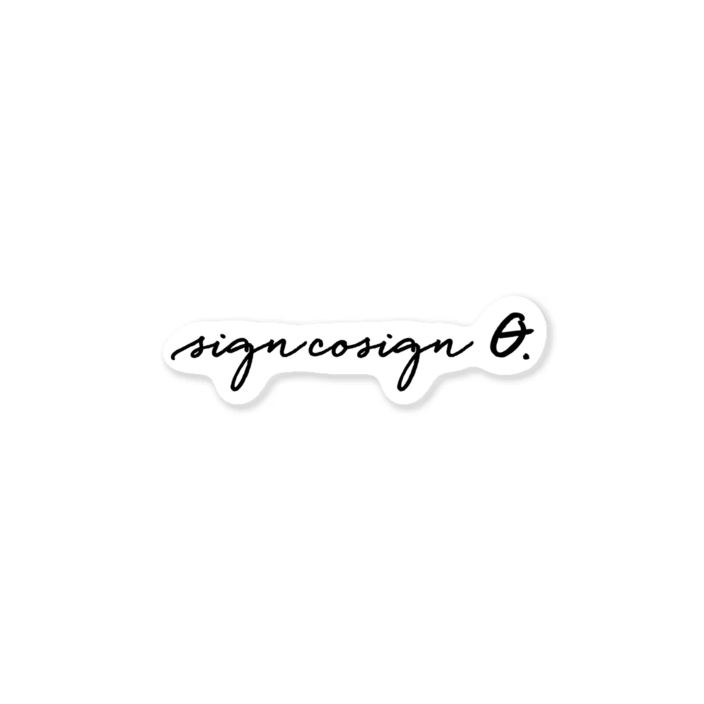 SIGNCOSIGN STOREのSIGNCOSIGN CUSTOM LOGO 1 ステッカー