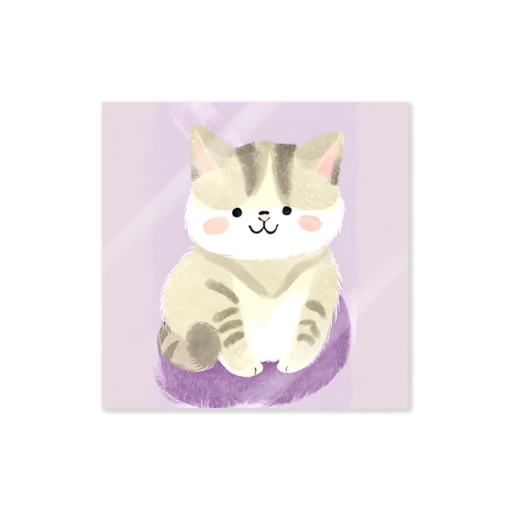 猫の水彩画の猫の水彩画グッズ Sticker