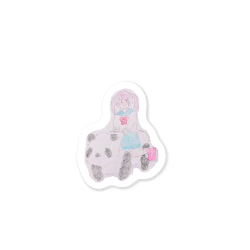 (まみむめ)大森靖子のパンダとおんなのこ Sticker