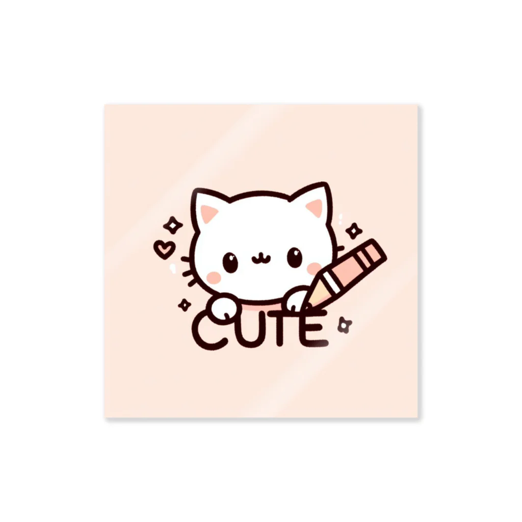 mini_asuのCut 猫 Sticker