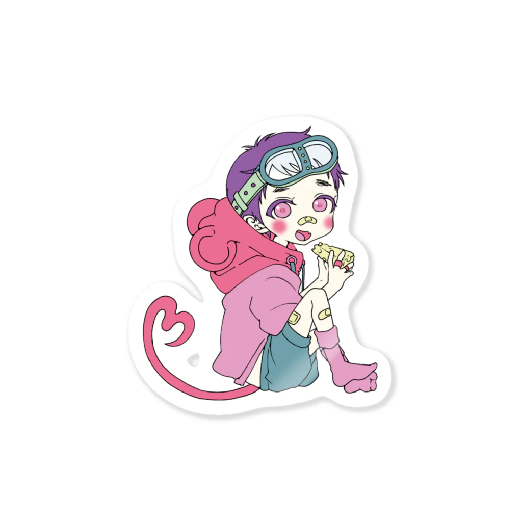 画画忍画しょっぷのわかばくん(たんぱくしつ！) Sticker