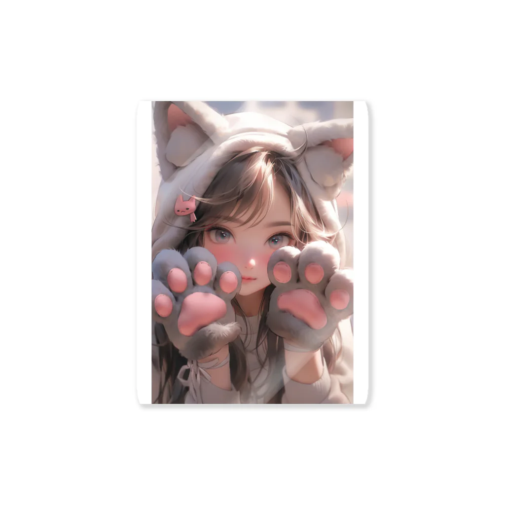 🇯🇵🏴‍☠️RYOSHI🌙の猫娘の肉球#3 Sticker