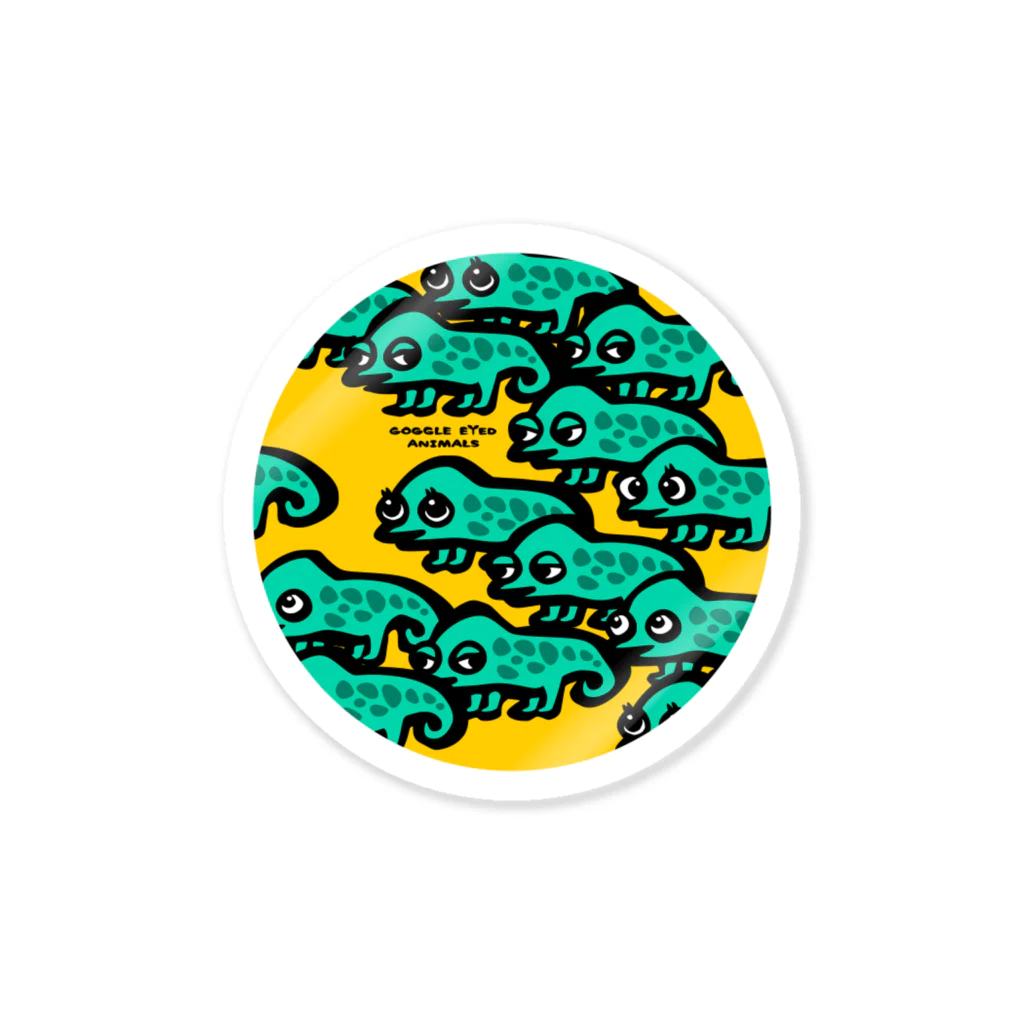 Manatee shopのMANY CHAMELEONS Sticker