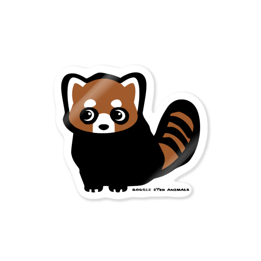 Manatee shopのRED PANDA Sticker