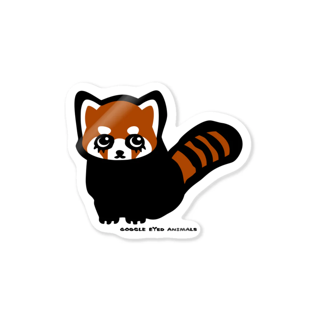 Manatee shopのRED PANDA Sticker