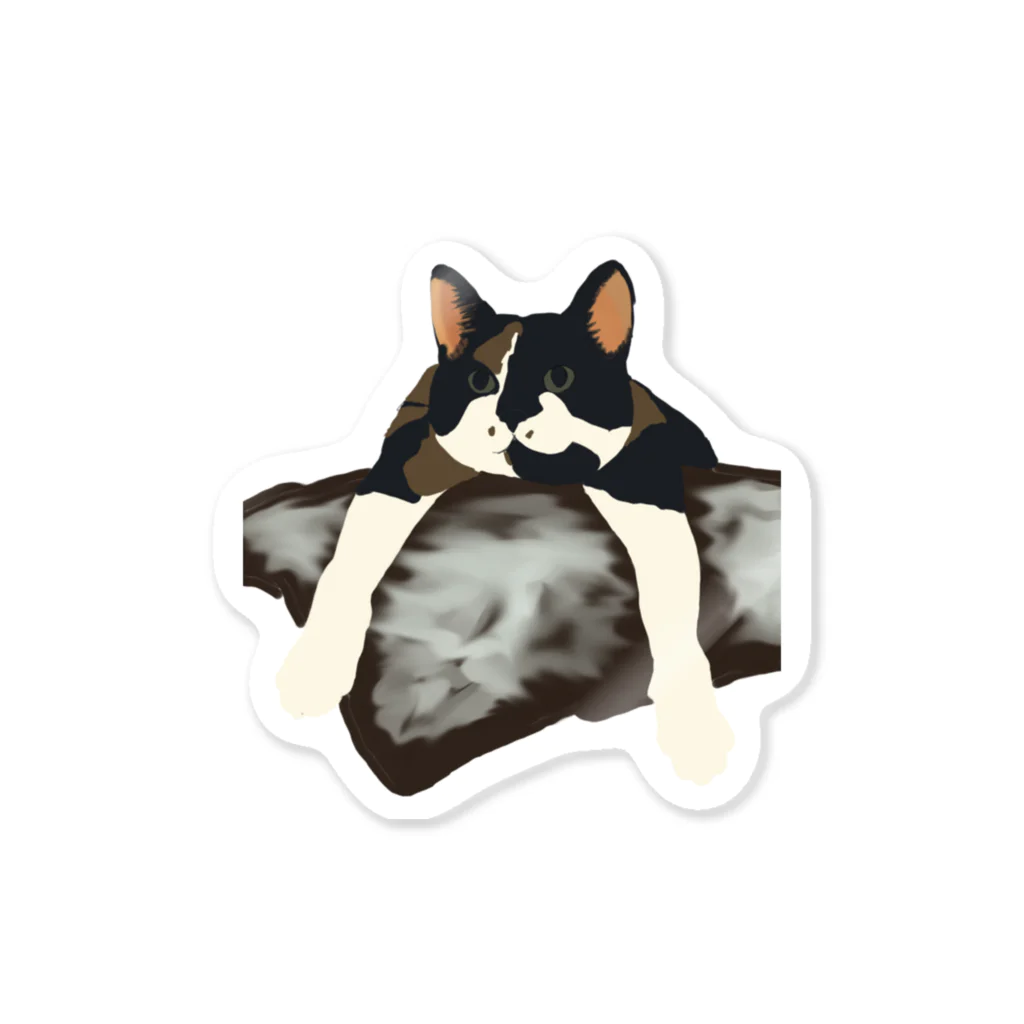 QuinnOliverの三毛猫ルナ Sticker