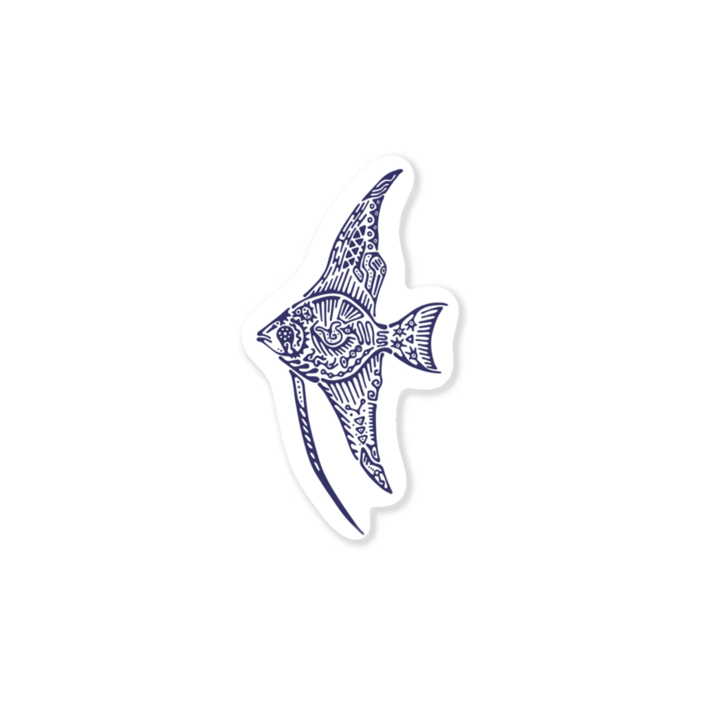 ヴンダーカンマーの天使魚 Sticker