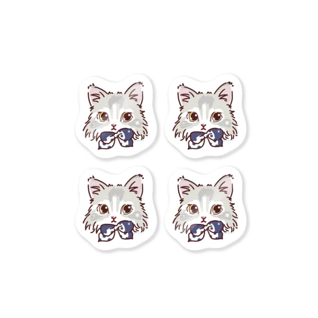 猫のきぬくんのお店の小さめステッカー　ドレミちゃん Sticker