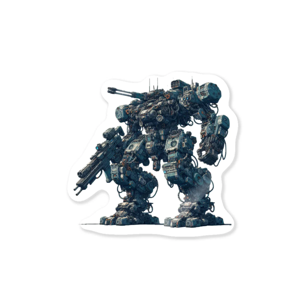 8ball.AI.artの巨大戦闘ロボット Sticker
