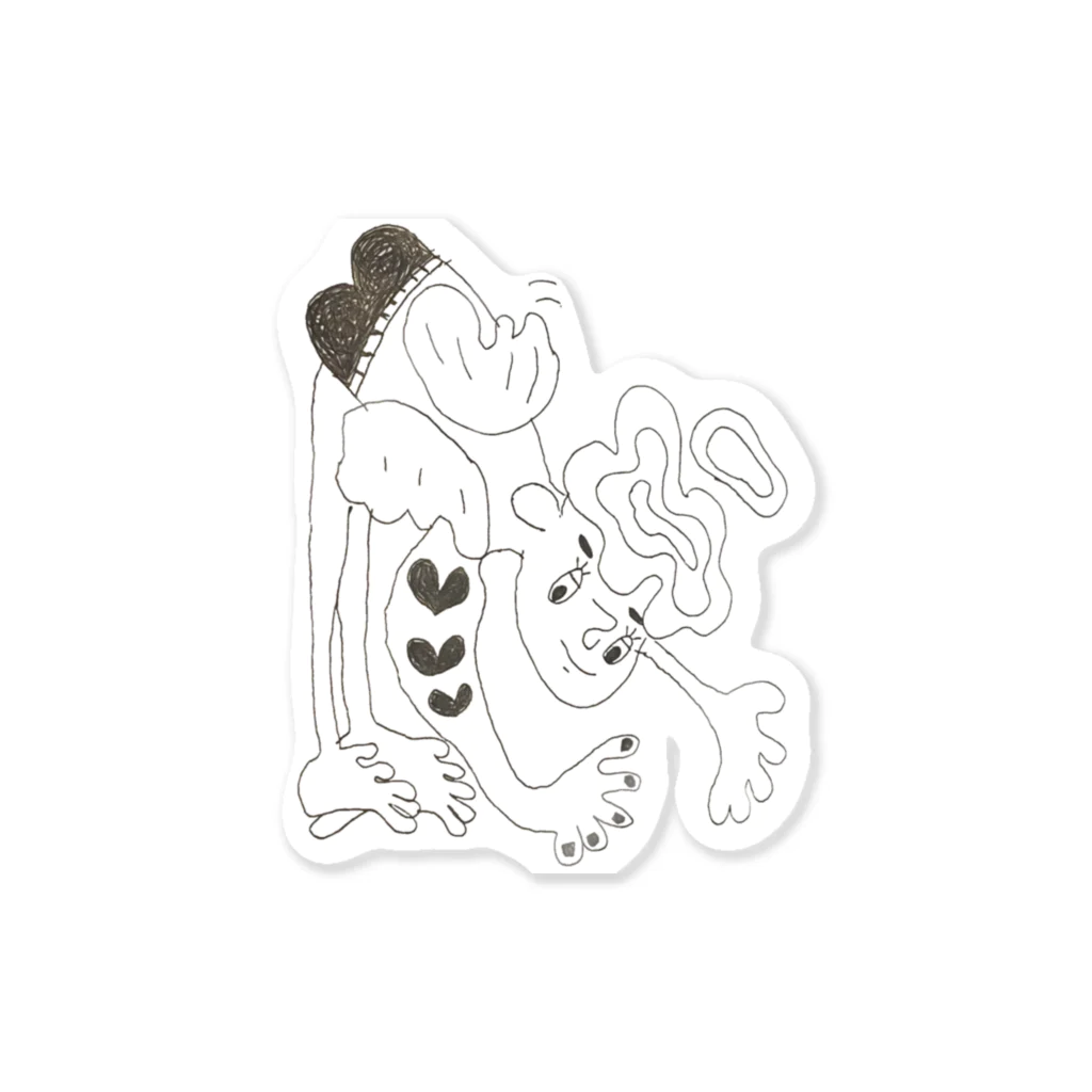 チェイサーグラスの天使　tatoo Sticker