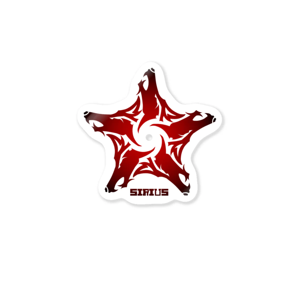 Co2/オリジナルロゴアイテムのシリウス/赤黒 Sticker
