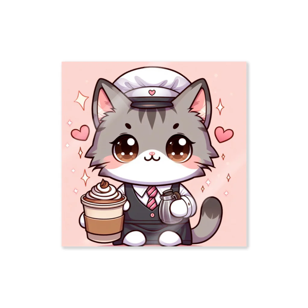 ArtistのCoffee Cat ステッカー