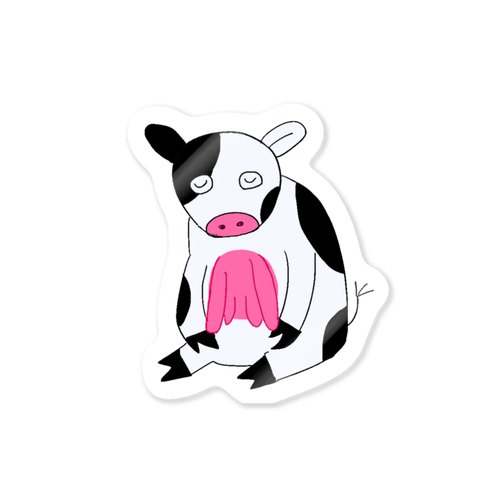 あしせわの乳見せ牛２ Sticker