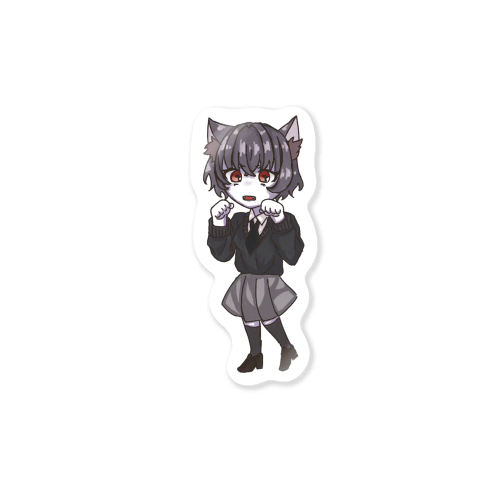 りちゃこの狼女のルフちゃんミニ Sticker