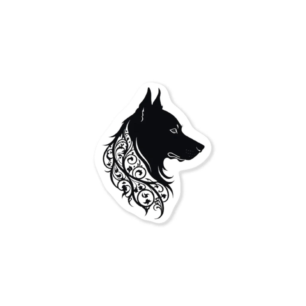 HikaGonのシルエット犬 Sticker