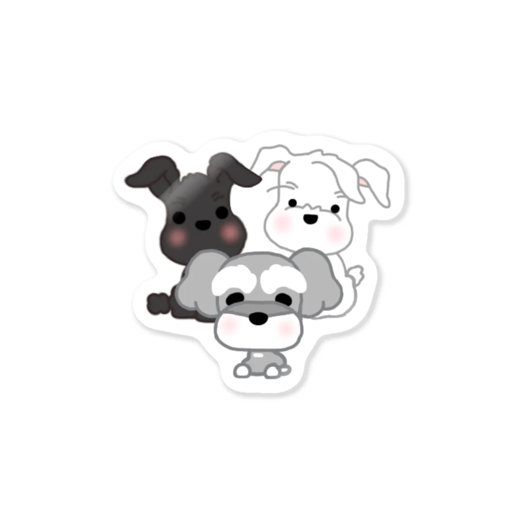 シュナウザーシュナウザーのシュナ Sticker