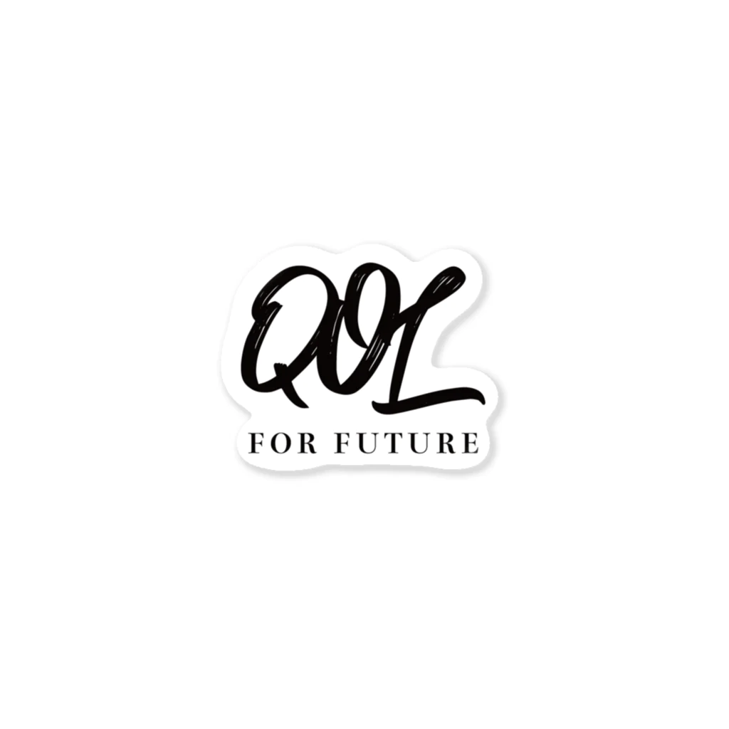 QualitydesignworksのQOL FOR FUTURE ステッカー